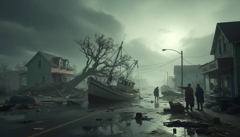 Illustration of havoc: Widespread destruction or chaos.