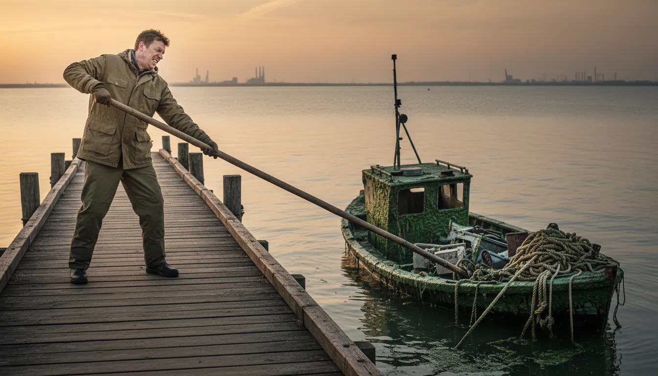 ภาพประกอบของ not touch with a barge pole: Avoid something completely.