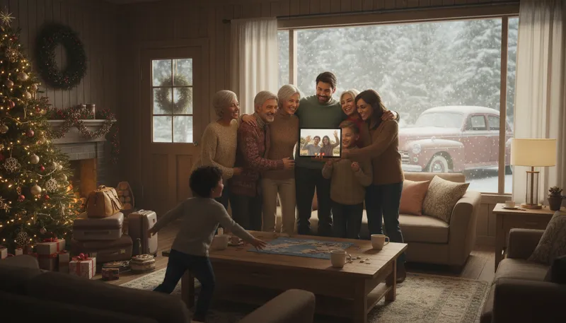 Illustration of reunite: To bring people together again.