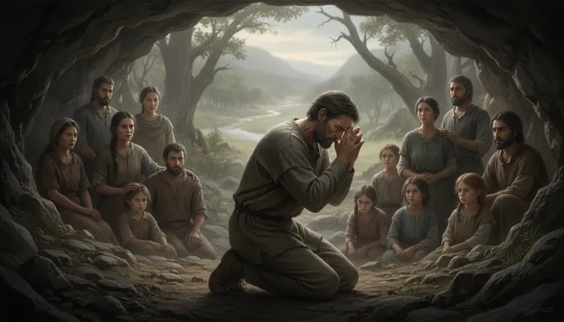 Illustration of enos: A biblical figure known for his lineage.