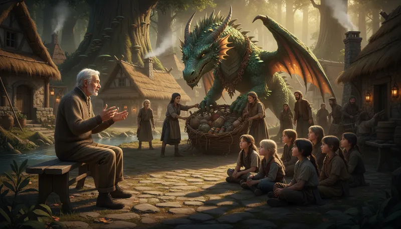 Illustration of story: a tale or account of events and experiences.