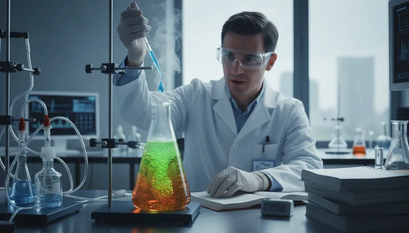 Illustration of reductase: an enzyme that reduces substances chemically