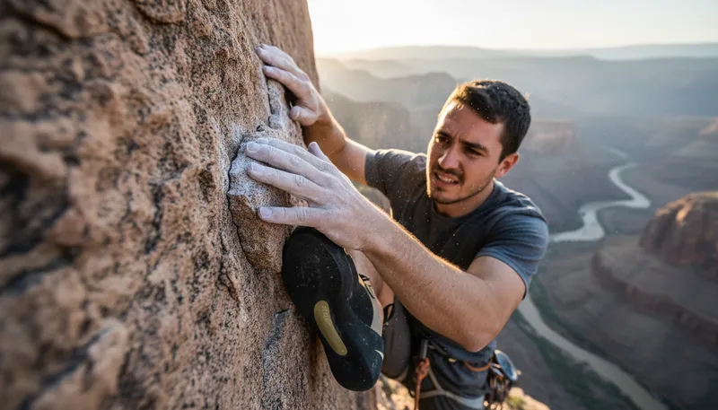 Illustration of foothold: Secure position for progress or support.