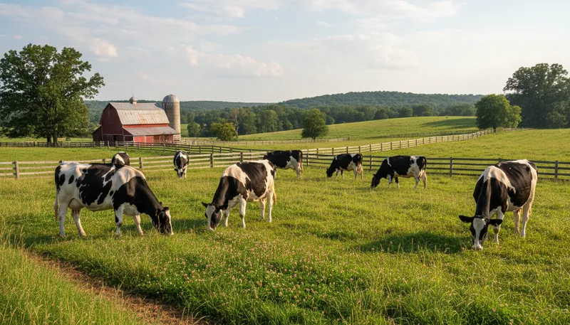 Illustration of holstein: A breed of black-and-white dairy cattle.