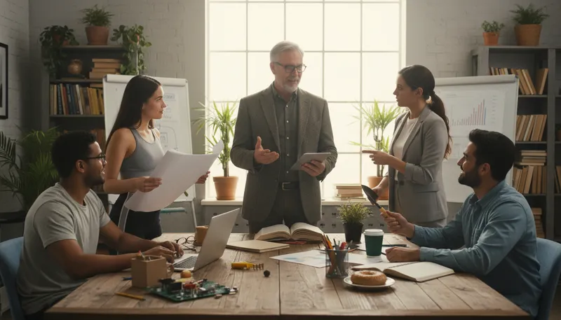 Illustration of generalist: A person with broad knowledge in many areas.
