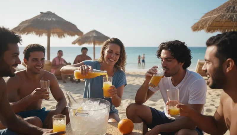 Illustration of tropicana: A brand known for fruit juices.