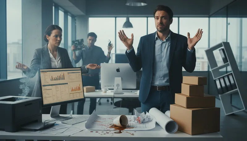 Illustration of incompetence: Lack of ability to perform tasks well.