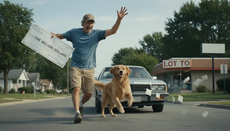 Illustration of dog that caught the car: Someone who achieves a goal but is unprepared.