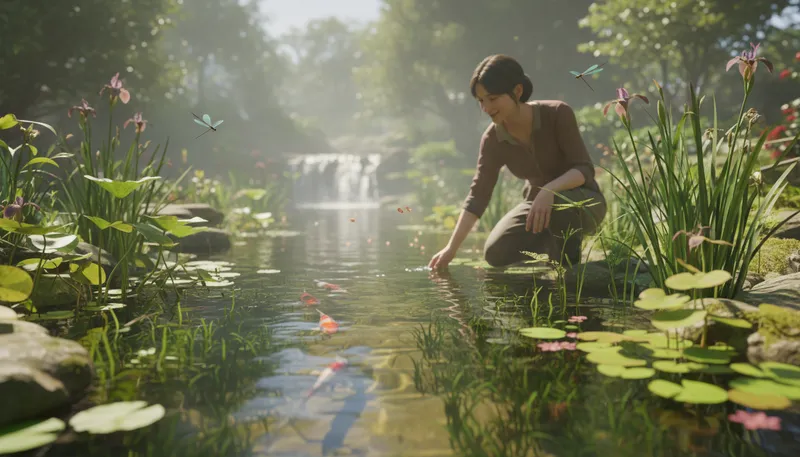 Illustration of aquatic: Living or growing in water.