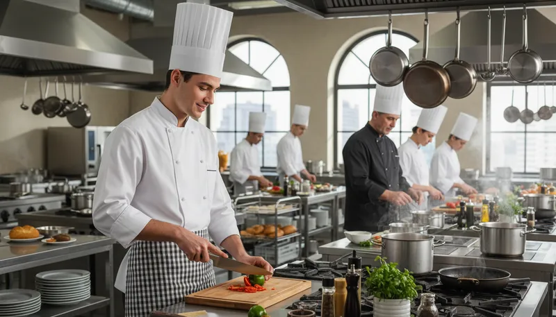 Illustration of culinary: Related to cooking or the kitchen.