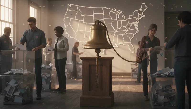 Illustration of bellwether state: A state that predicts national trends.