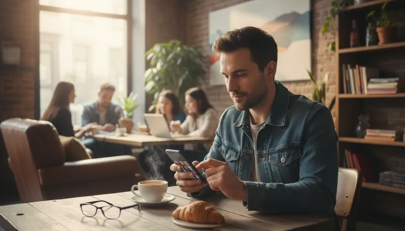 Illustration of grindr: A dating app for gay and bisexual men.