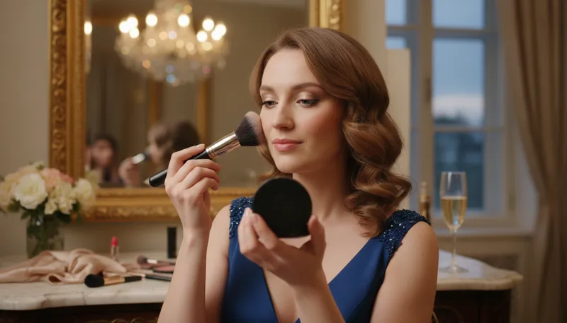 Illustration of cosmetic: Products used to enhance appearance.