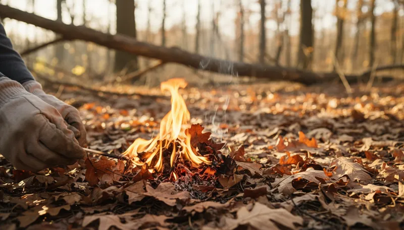 Illustration of combustible: Able to catch fire easily.