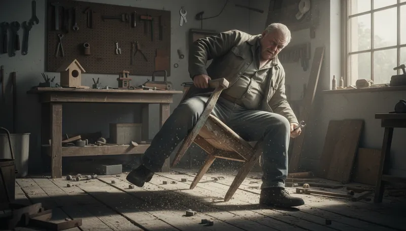 Illustration of decrepit: worn out and weakened by age.