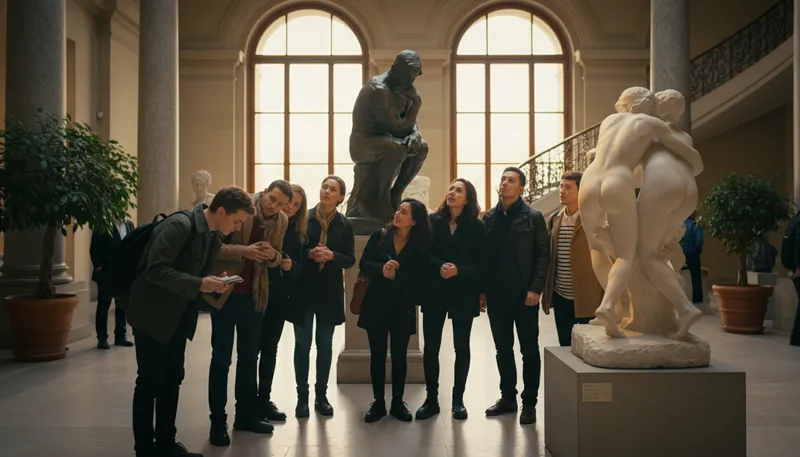 Illustration of rodin: A famous French sculptor known for his works.
