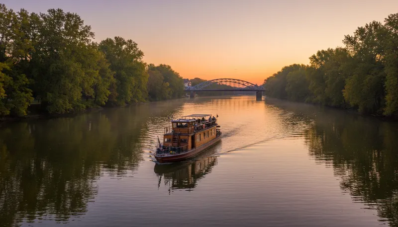 Illustration of wabash: a river in the central United States.