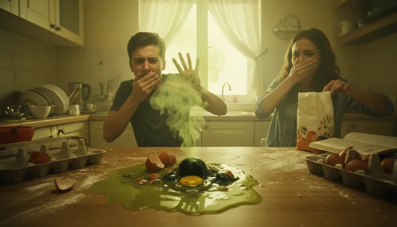 Illustration of stench: A strong, unpleasant smell.