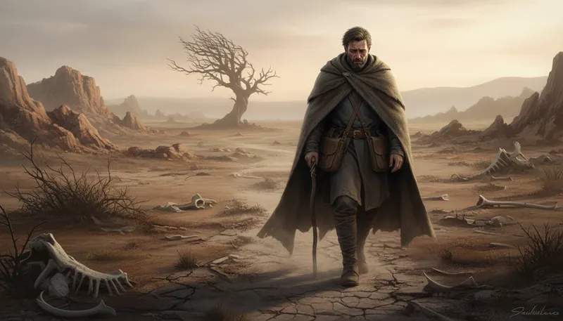 Illustration of cain: A biblical figure who committed fratricide.