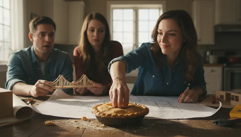 Illustration of finger in the pie: involved in something, often without permission