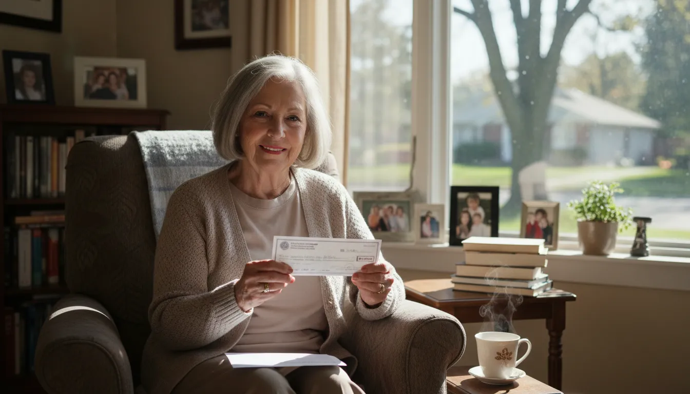 Illustration of social security: government program providing financial support to people