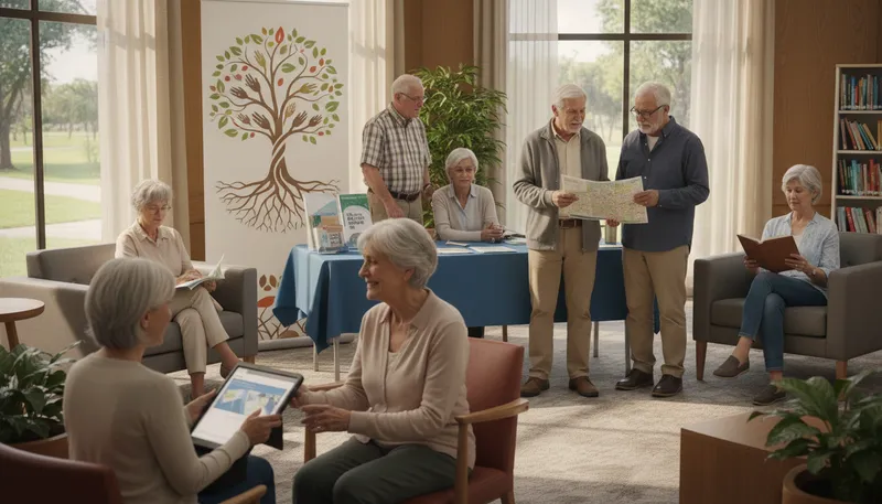 Illustration of aarp: An organization for people age 50 and older.