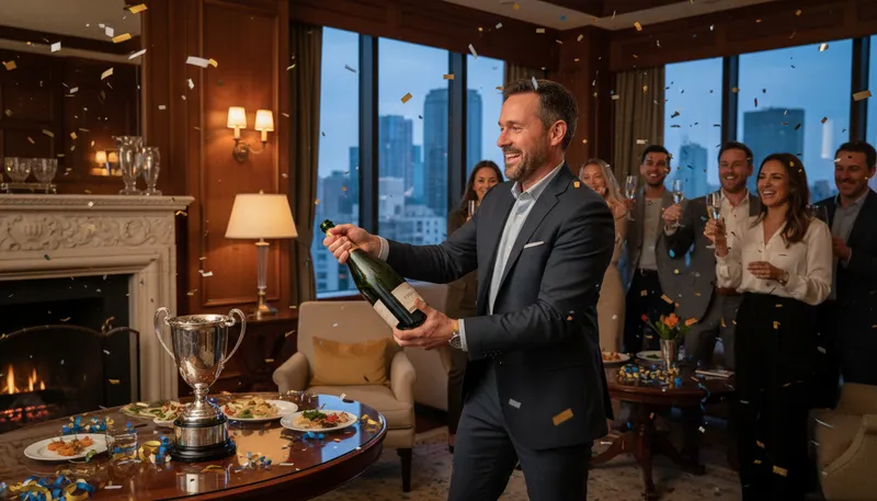 Illustration of magnum: A large bottle of wine or champagne.
