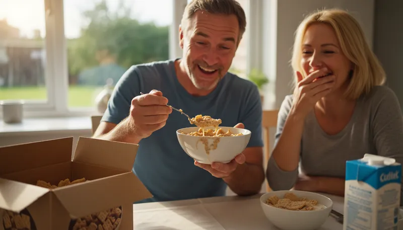 Illustration of never eat soggy weet-bix: avoid poor choices in life