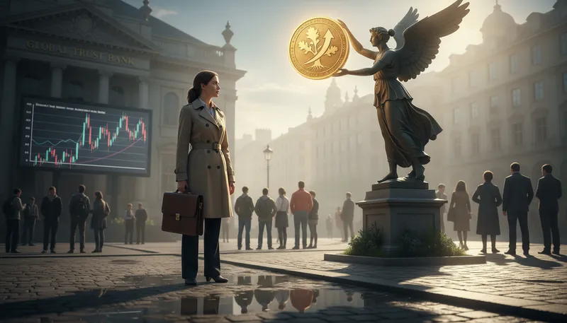 Illustration of golden opportunity: a very favorable chance