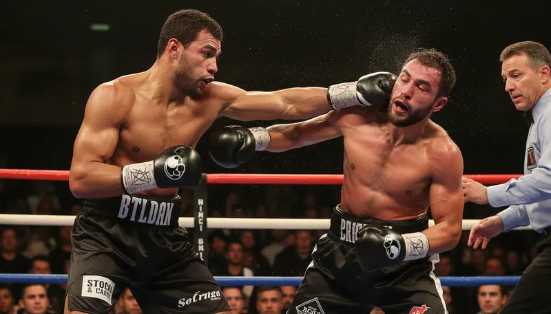 Illustration of wallop: A heavy blow or hit.