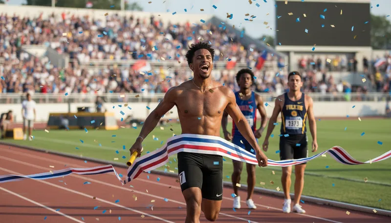 Illustration of finisher: a person or thing that completes something