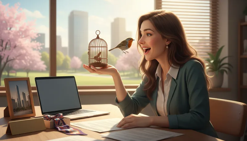 Illustration of a little bird told me: an unknown source provided information.