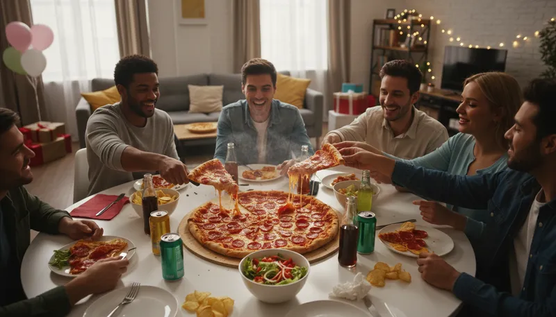 Illustration of za: Slang for pizza.