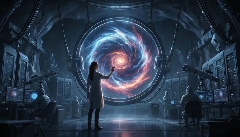 Illustration of wormhole: a theoretical passage through space-time