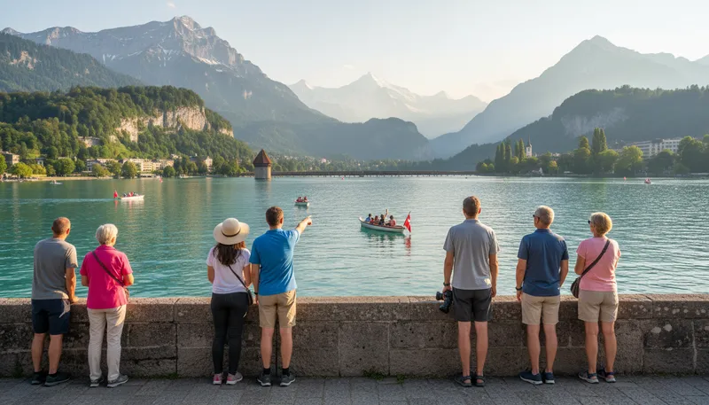 Illustration of lucerne: A city in Switzerland known for its beauty.