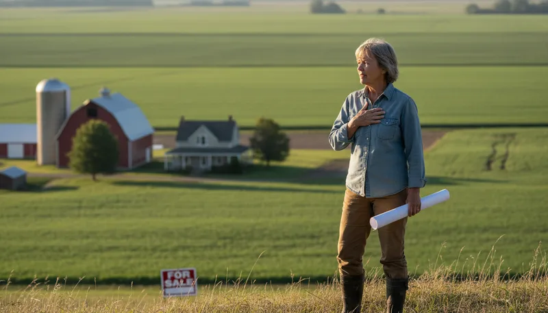 Illustration of landowner: A person who owns land or property.