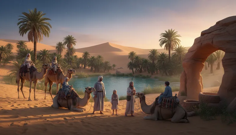Illustration of by the grace of allah: a phrase expressing reliance on a higher power