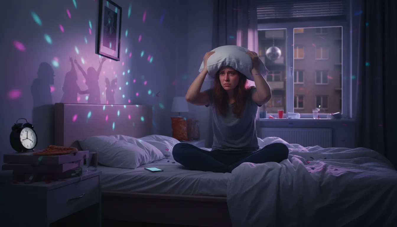 Illustration of not get a wink of sleep: To be unable to sleep at all during the night.