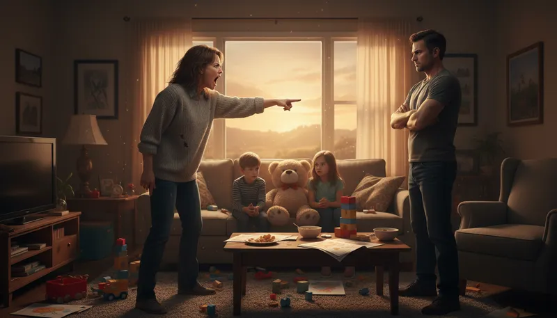 Illustration of won't someone think of the children: plea to consider children's welfare.