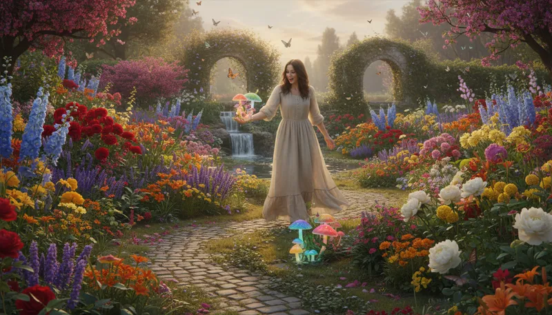 Illustration of wonderland: ideal or perfect environment