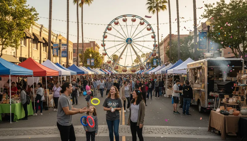 Illustration of fullerton: A city in California, USA.