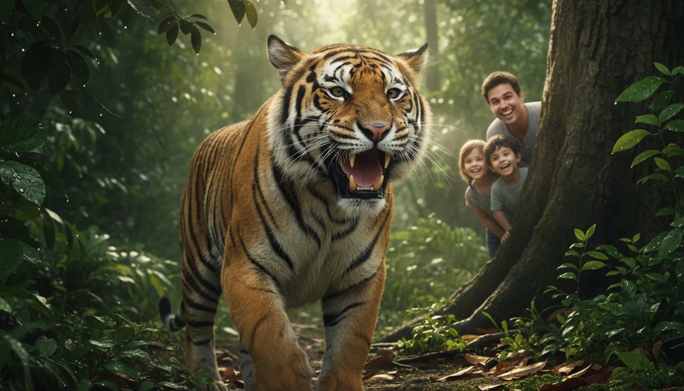 Ilustrasi the chuff: a soft greeting sound made by a tiger