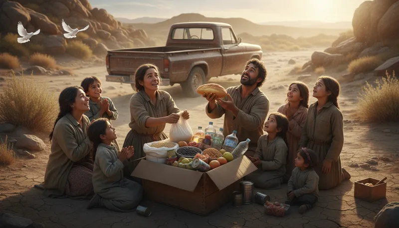 Illustration of manna: An unexpected blessing or gift.