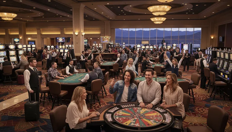 Illustration of reno: A city in Nevada known for casinos.