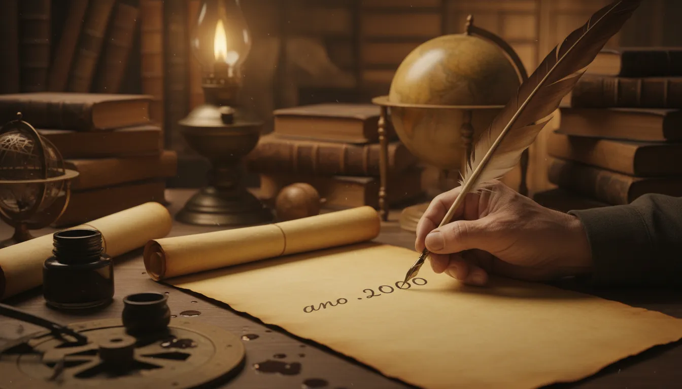 Ilustrasi ano: A year in a calendar system.