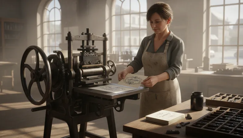 Illustration of presse: A press or printing device.