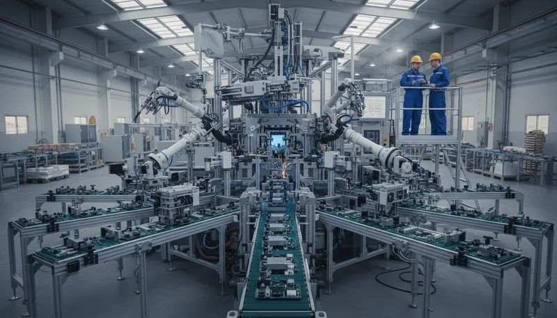 Illustration of machine: a system of interconnected parts