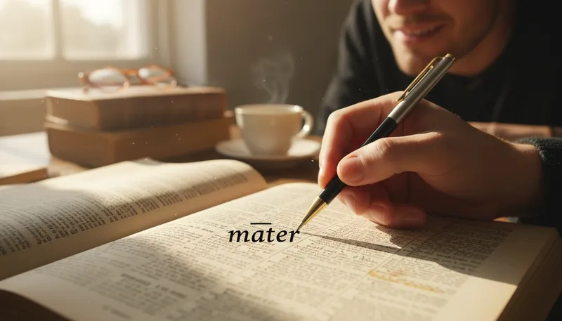 Illustration of macron: A diacritical mark over a vowel.