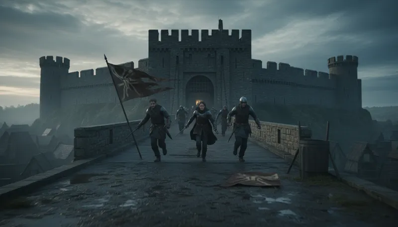 Illustration of invader: One who enters a place to conquer or harm.