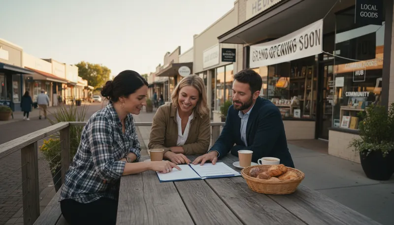 Illustration of lma: a local marketing agreement between businesses